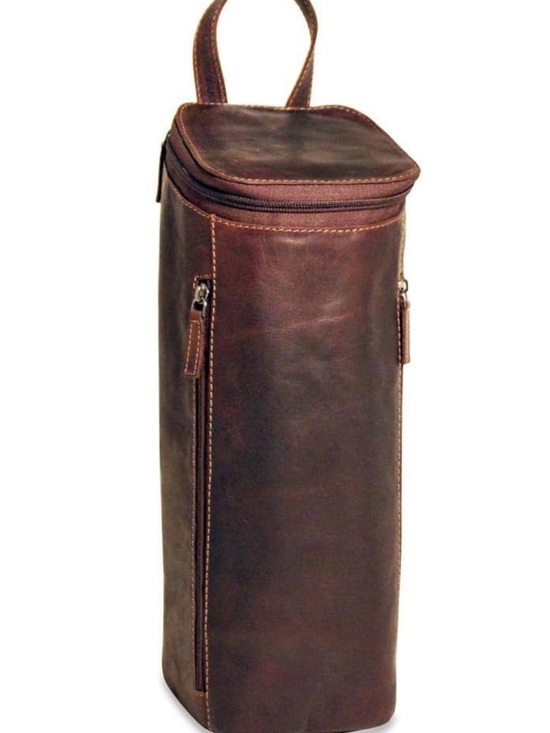 Jack Georges Other - Jack Georges Voyager Collection Brown Leather Champagne Bag 7512